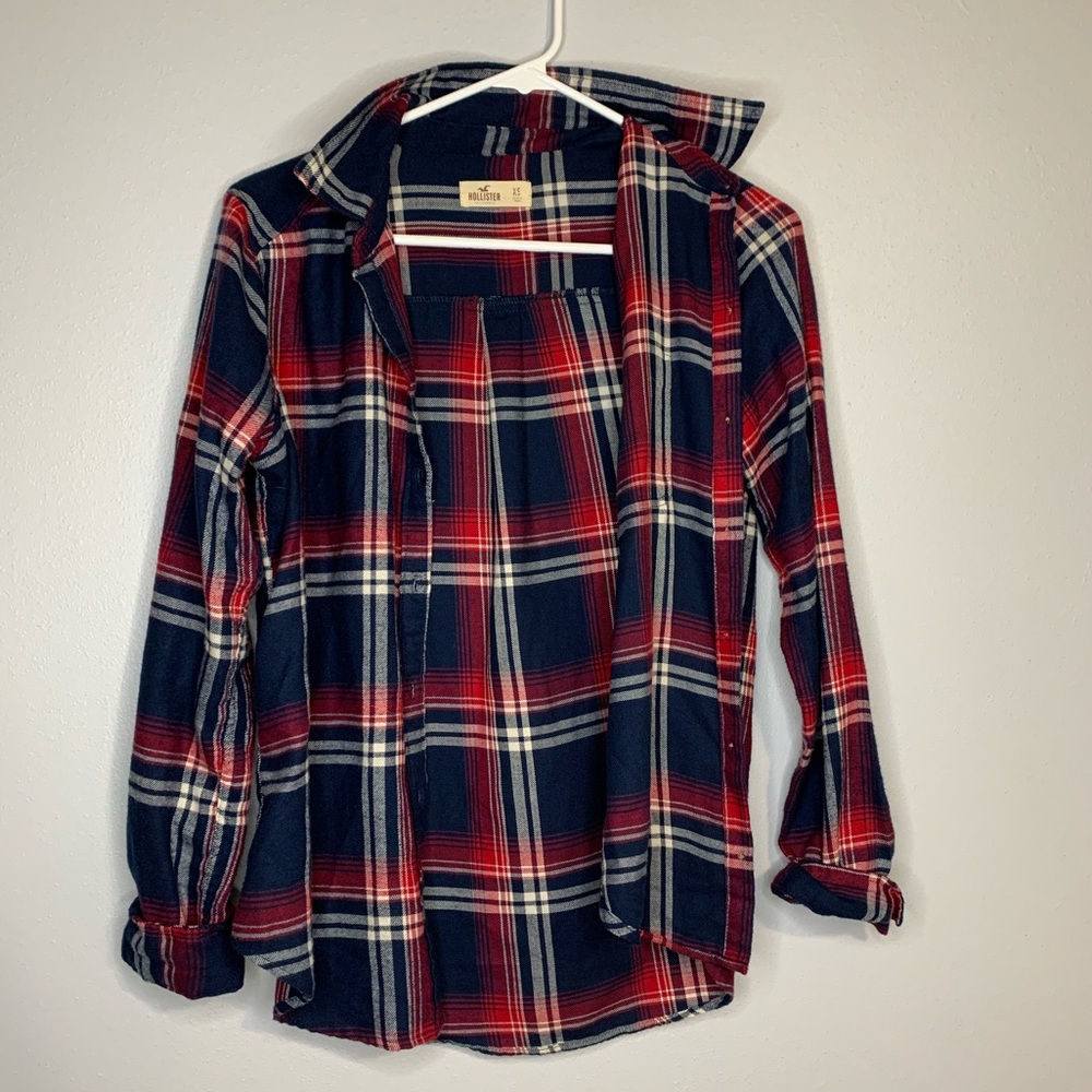 Hollister Red & Blue Flannel